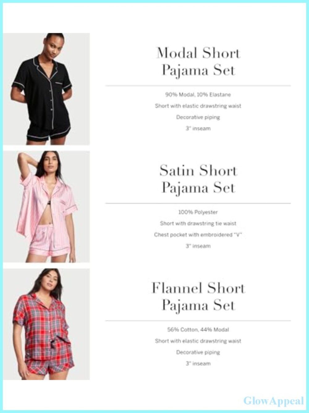 Victoria's Secret Modal Pajama Set Button Short Sleeve Sleepwear - Picture 5 of 5